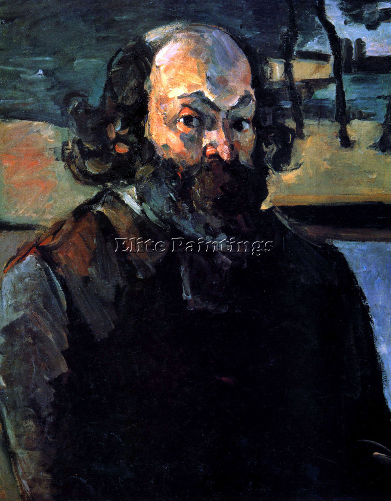 CEZANNE SELF PORTRAIT OF CEZANNE ARTIST PAINTING REPRODUCTION HANDMADE OIL REPRO