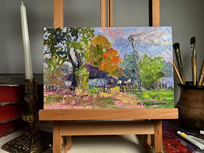 Oil painting September day Boris Serdyuk