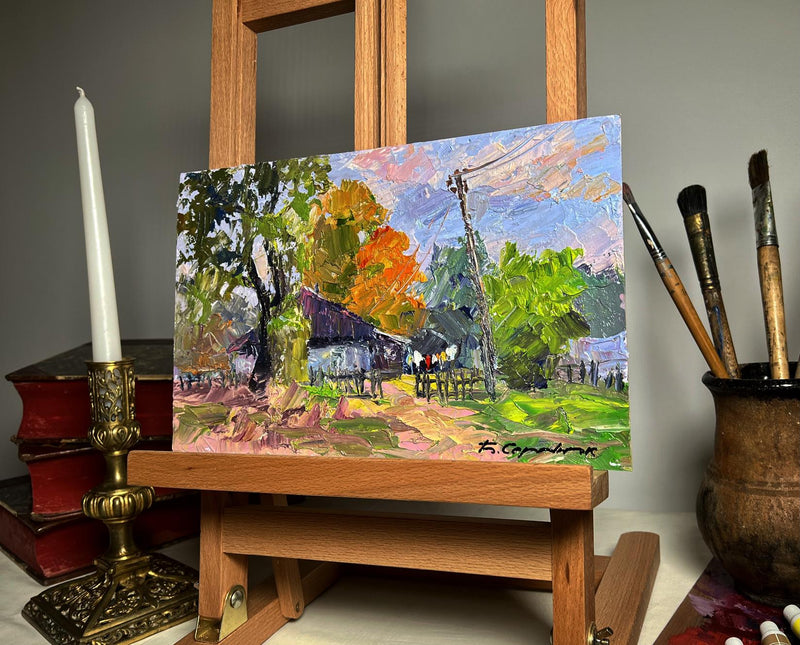 Oil painting September day Boris Serdyuk