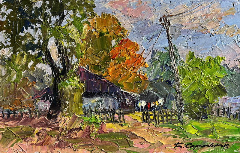 Oil painting September day Boris Serdyuk