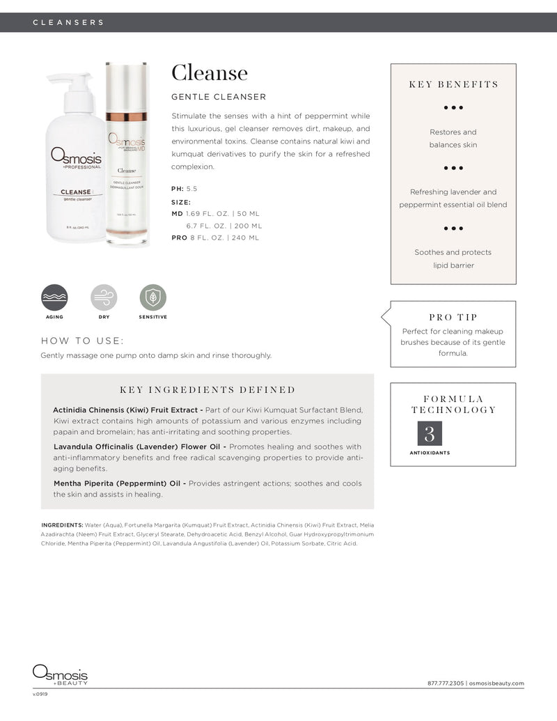 Cleanse - gentle cleanser