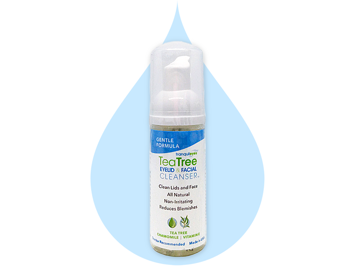 Gentle Formula 1% Tea Tree Eyelid & Facial Cleanser by Eye Eco (50 or 180mL)