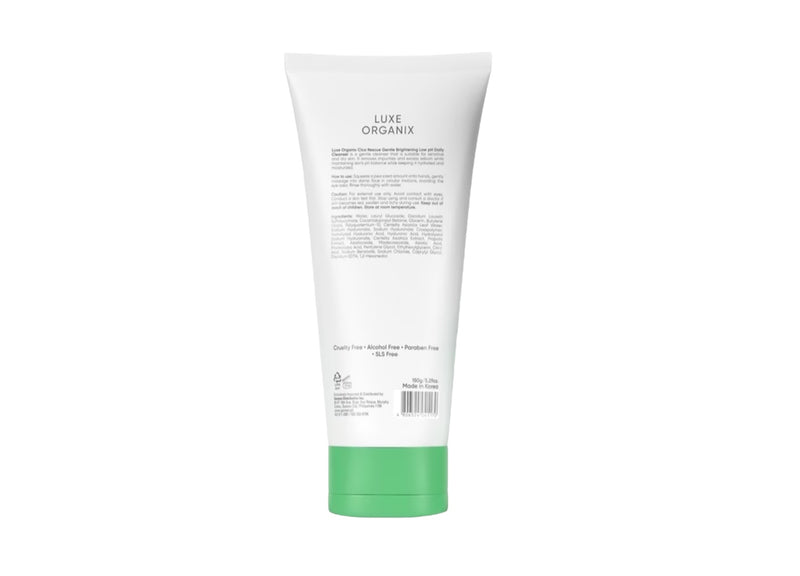 LUXE ORGANIX Cica Rescue Gentle Brightening Low pH Daily Cleanser 150ml
