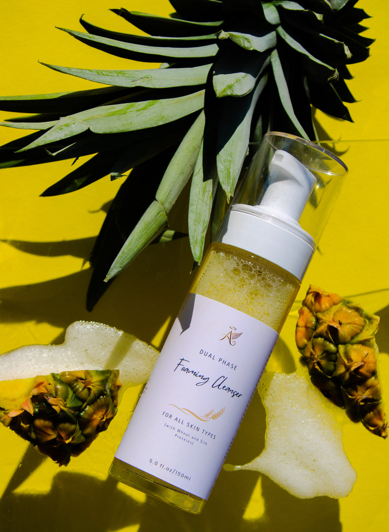 Dual Gentle Foaming Cleanser with Pineapple Enzymes and Wheat Protein