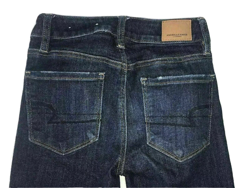 Women's American Eagle Jeans Denim Pants Size 00 Regular Jegging Skinny Stretch