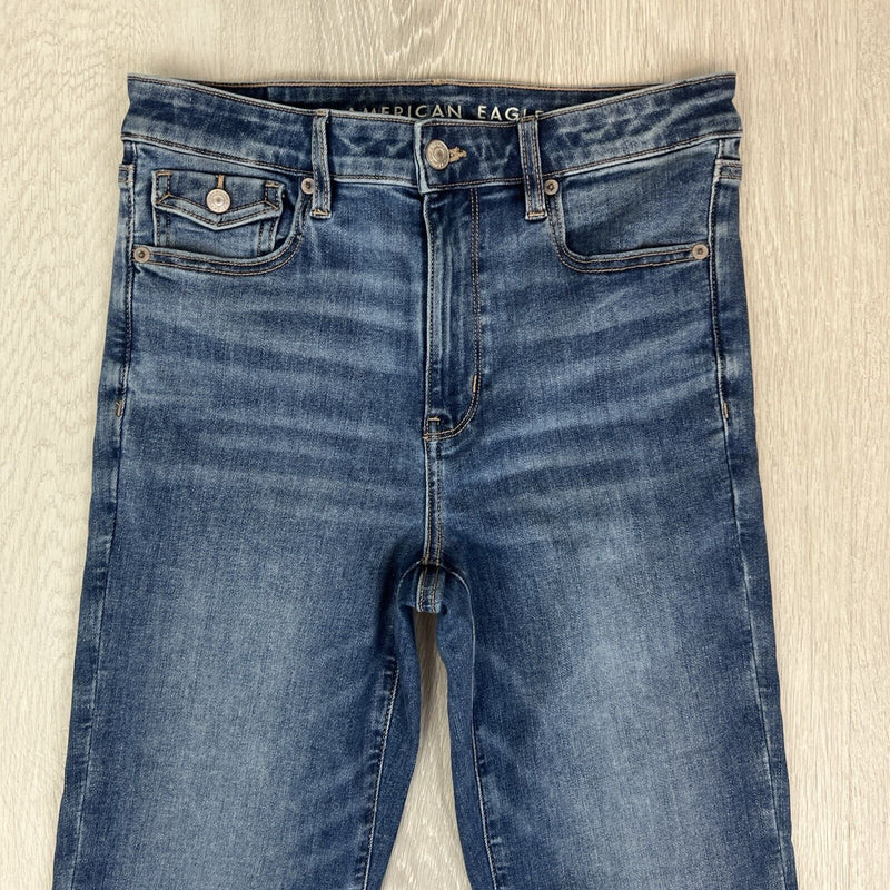American Eagle Super High Rise Flare Womens Flared Jeans Size 8 US