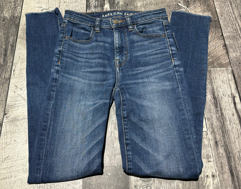American Eagle blue high rise skinny jeans - Hers size 00