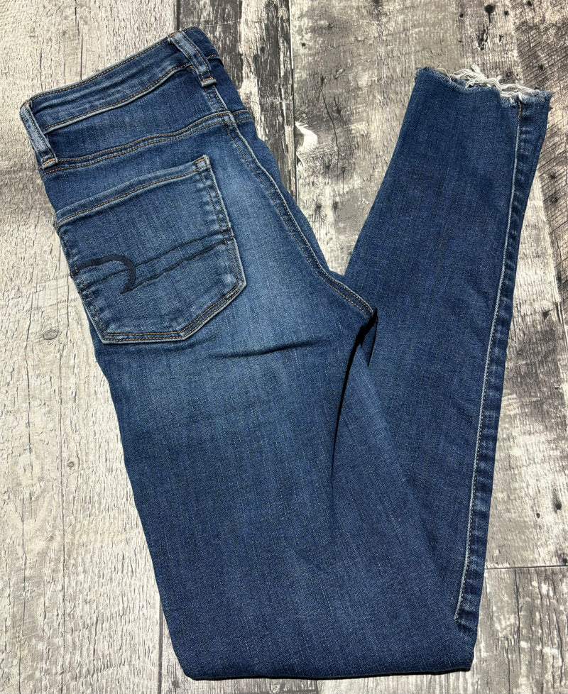 American Eagle blue high rise skinny jeans - Hers size 00