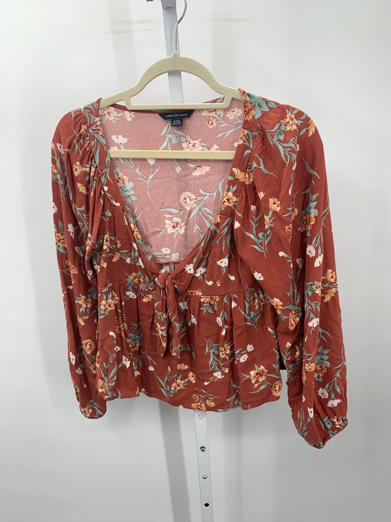 American Eagle Size Small Juniors Long Sleeve Shirt