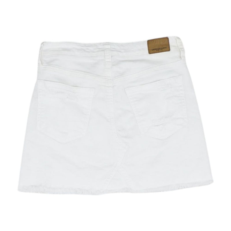 White Solid Shorts