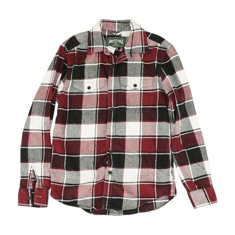 Red Plaid Flannel Button Down