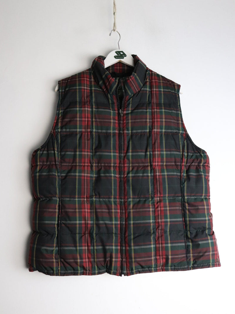 Eddie Bauer Vest Mens Medium Red Goose Down Jacket