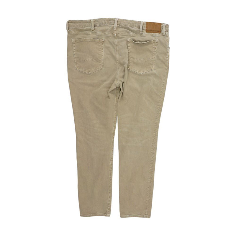Tan Solid Jeans
