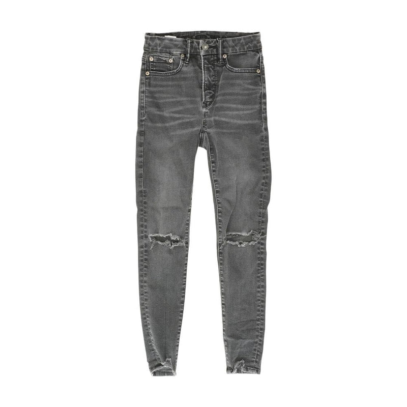 Gray Solid Jeans
