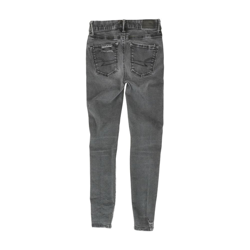 Gray Solid Jeans