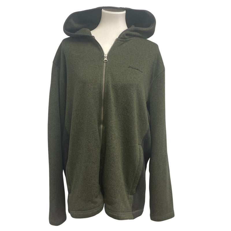 Eddie Bauer Mens XL 100% Polyester Long Sleeve Full Zip Hooded Jacket