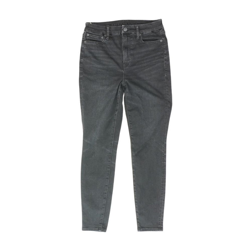 Black Solid High Rise Skinny Leg Jeans