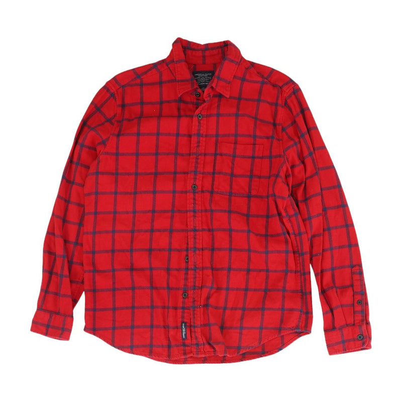 Red Plaid Flannel Button Down
