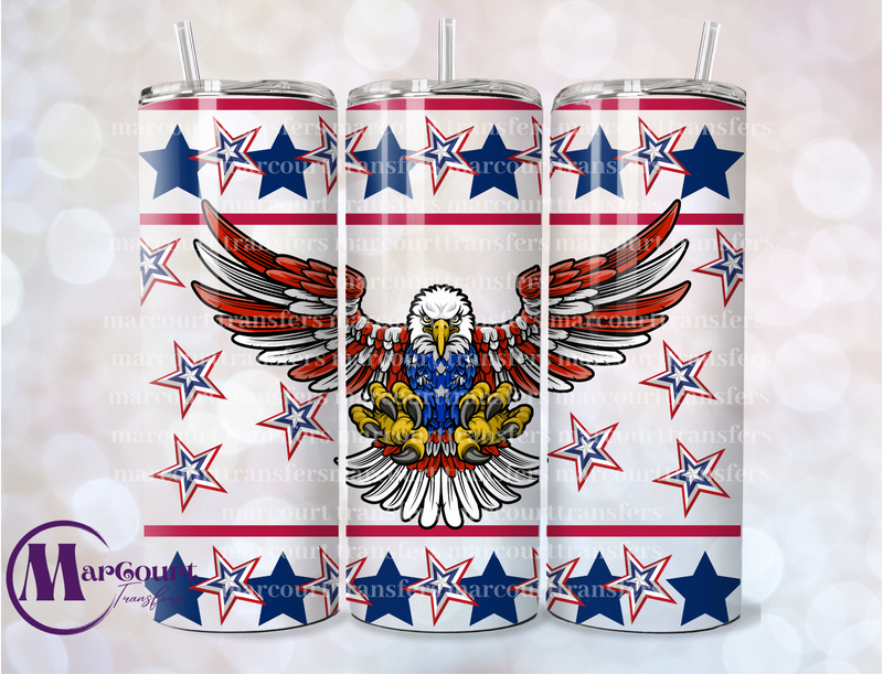 AMERICAN EAGLE-20 OZ-UV DTF CUP WRAP