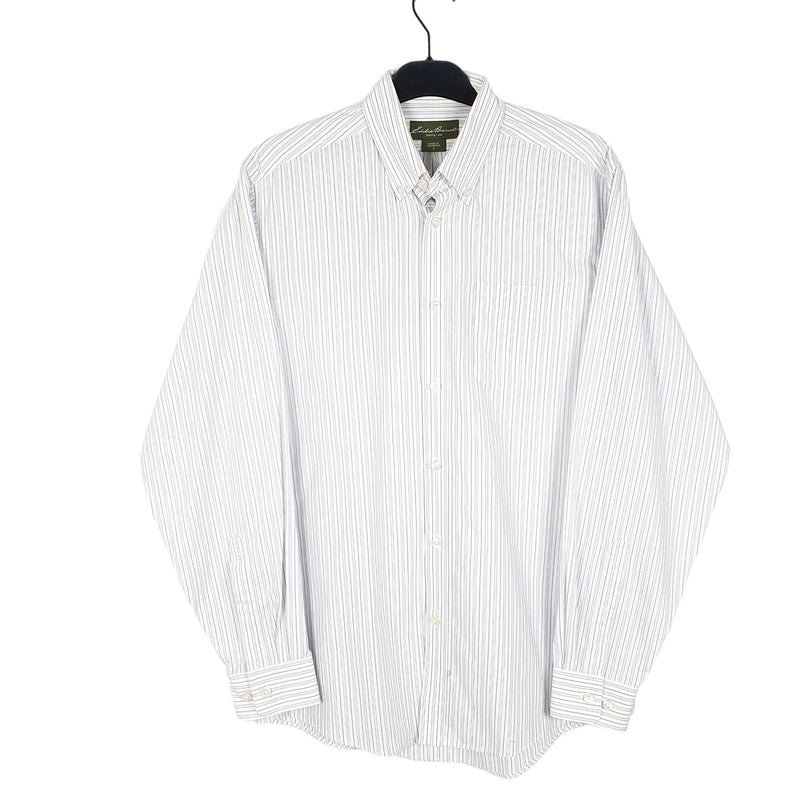 Eddie Bauer Long Sleeve Regular Fit Striped Cotton Shirt S