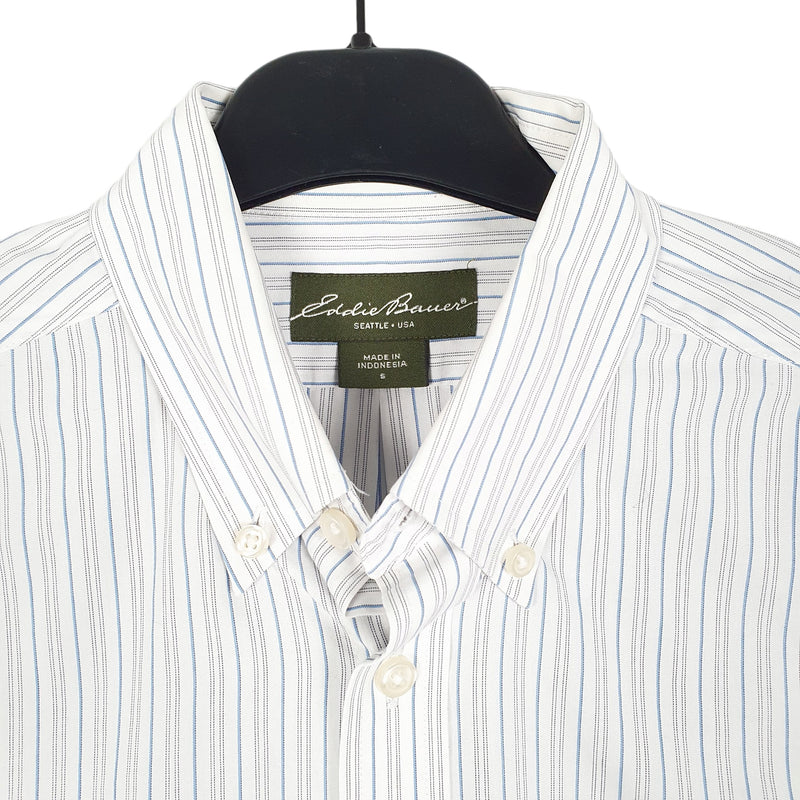 Eddie Bauer Long Sleeve Regular Fit Striped Cotton Shirt S