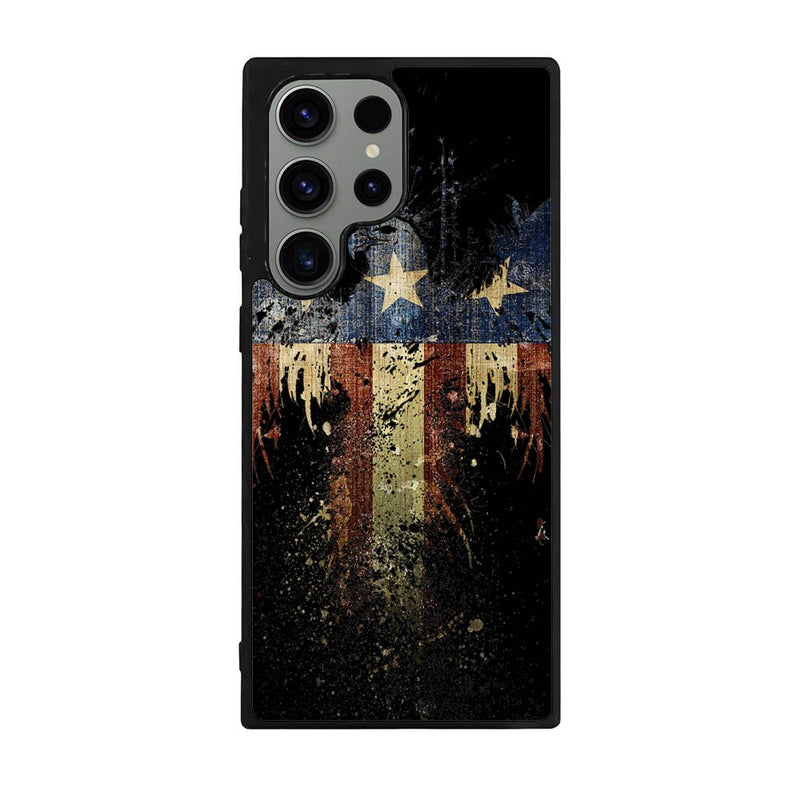 New American Eagle Flag Burning Case Samsung Galaxy S24 Ultra 5G BC1863