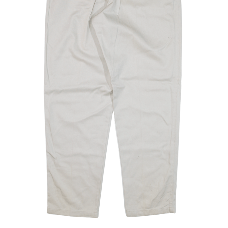 EDDIE BAUER Pleated Trousers Beige Regular Tapered Womens W28 L30