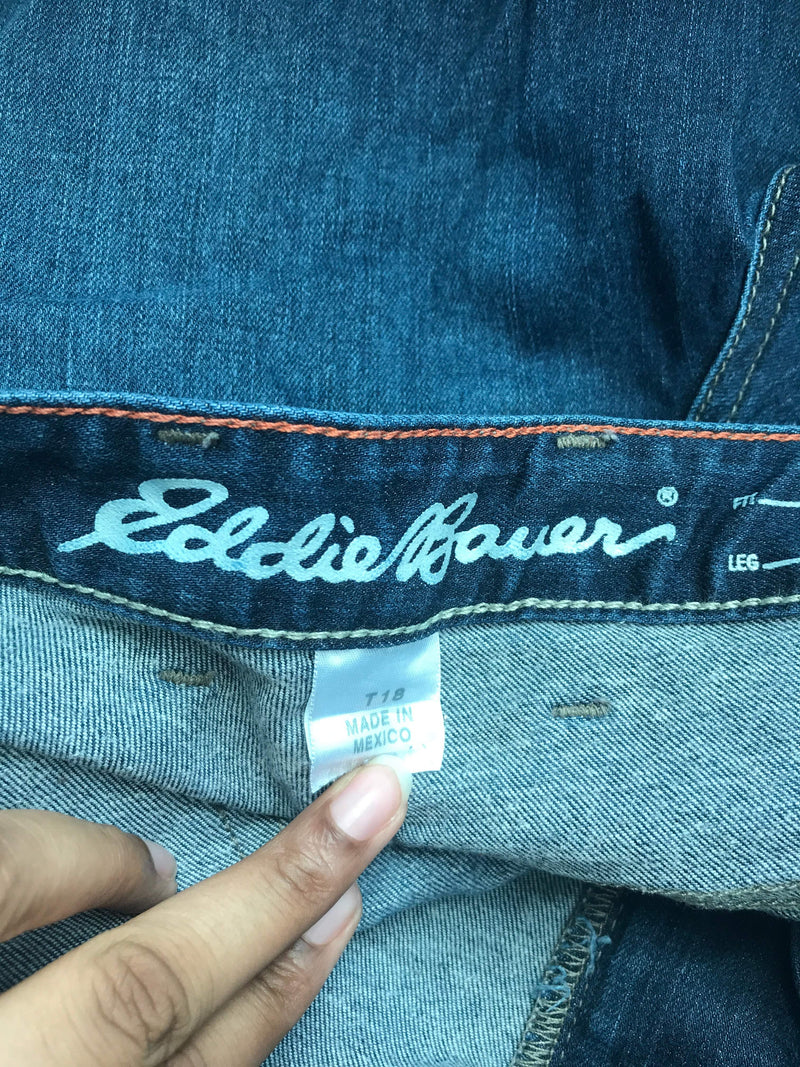 Eddie Bauer Size T18 Cotton/Polyester Blend Blue Jeans