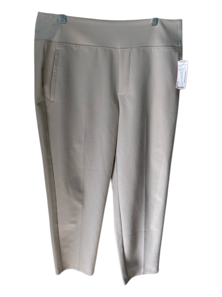 Athleta Size 14 Taupe Poly Blend Low Rise Pockets Pants