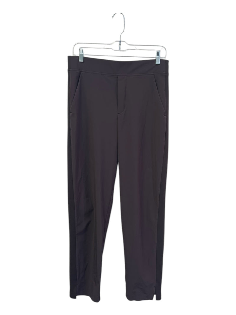Athleta Size 6 Brown nylon spandex Stretch High Waist Pockets Tapered Pants
