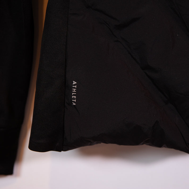 NEW Athleta Inlet Lightweight Quilted Full Zip Athletic Work Out Jacket Black S