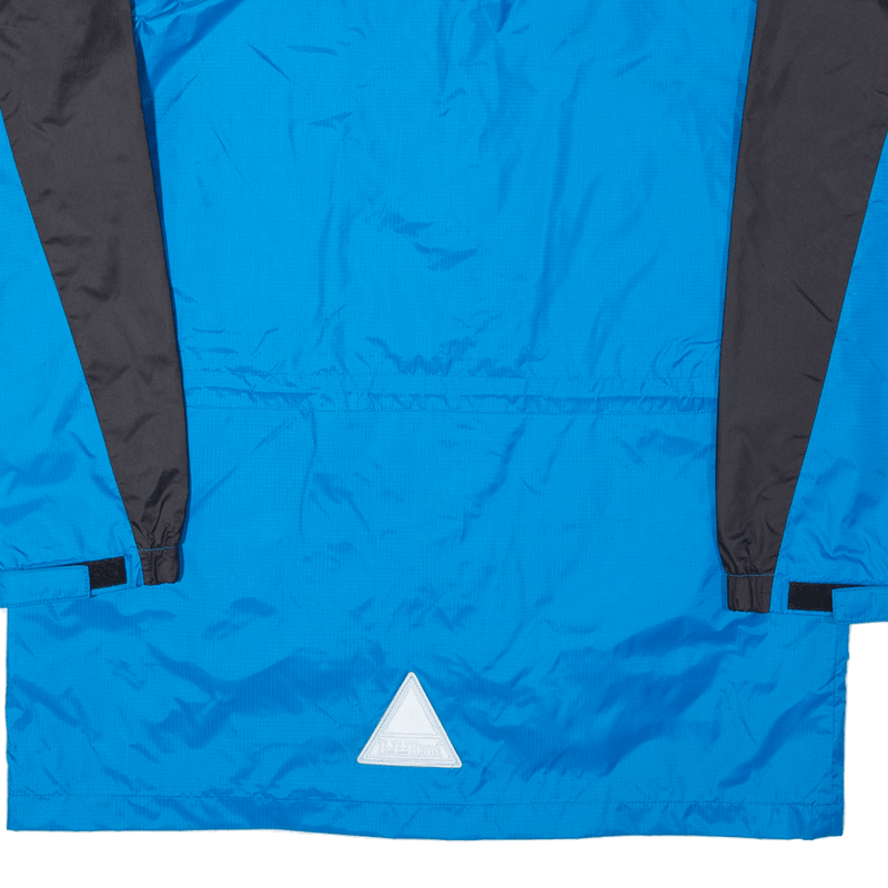 LL BEAN Boys Shell Jacket Blue Hooded L