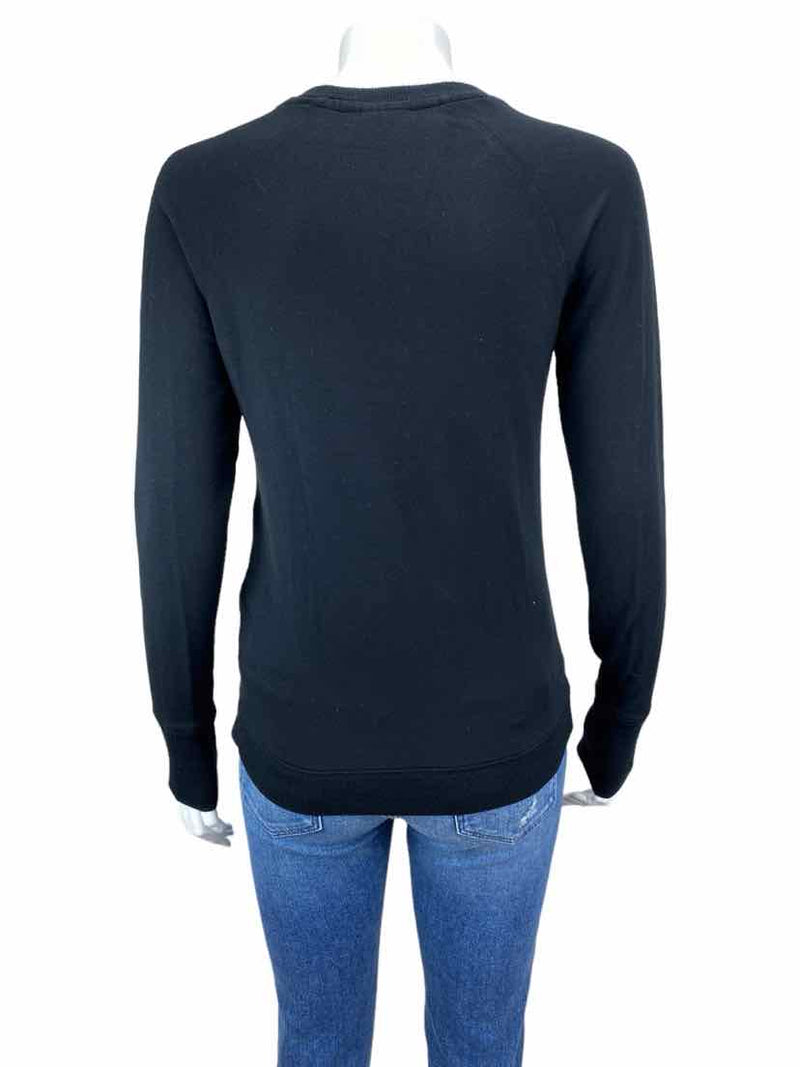 Athleta Women's Serenity Criss Cross Sweatshirt Black Size XXS