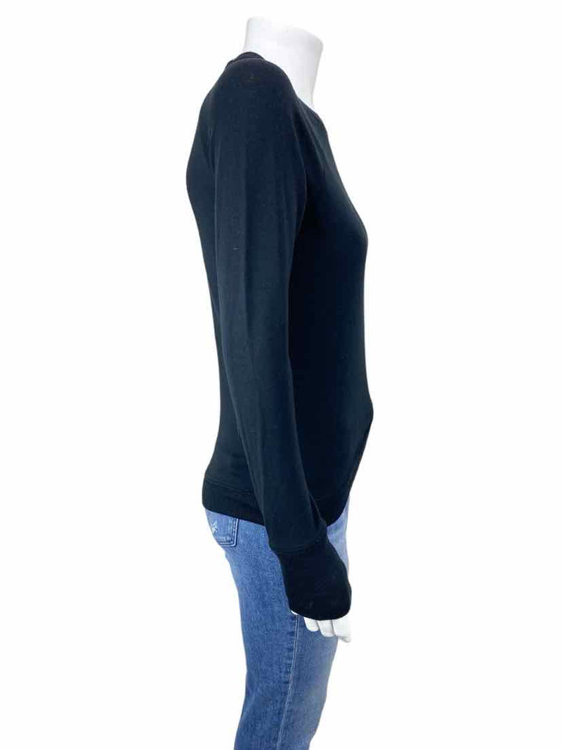 Athleta Women's Serenity Criss Cross Sweatshirt Black Size XXS